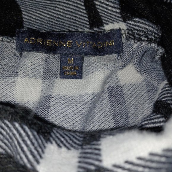 ADRIENNE VITTADINI WOMEN'S PLAID LONG SLEEVE COWL NECK TOP - Picture 12 of 13